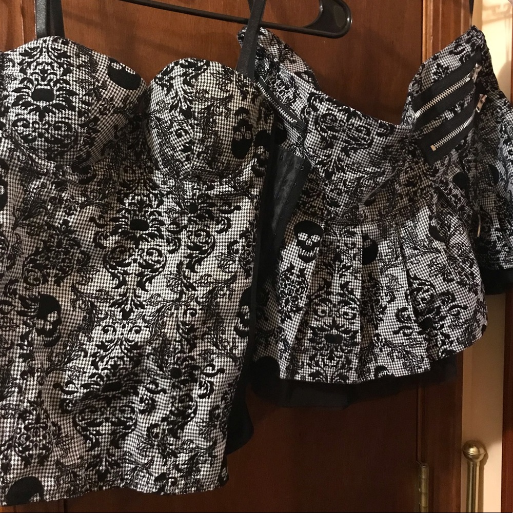 Corset and skirt costume